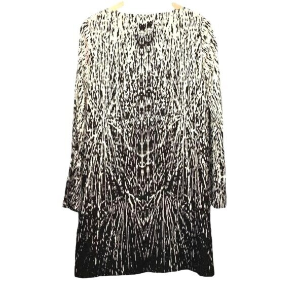 Nicole Miller Spiderweb Silk Shift Dress Size 2 Knee Length Lined Animal Print - Picture 3 of 11
